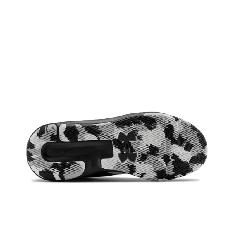 Under Armour Lockdown 5 Cushioning And Breathable Mid Top Children's Basketball Shoes Teenagers-4