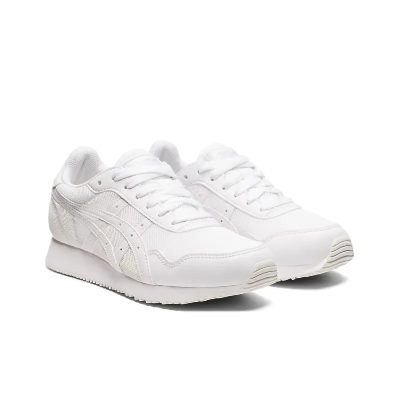 Asics Tiger Runner Slip-Resistant Cushioning Wear-Resistant Low-Top Kids' Running Shoes White Teenagers-2