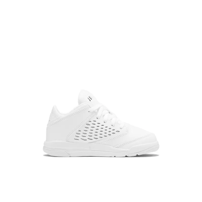 Jordan Flight Origin 4 Low Top Children's Basketball Shoes White Children Aged 3 7 Years Old-1