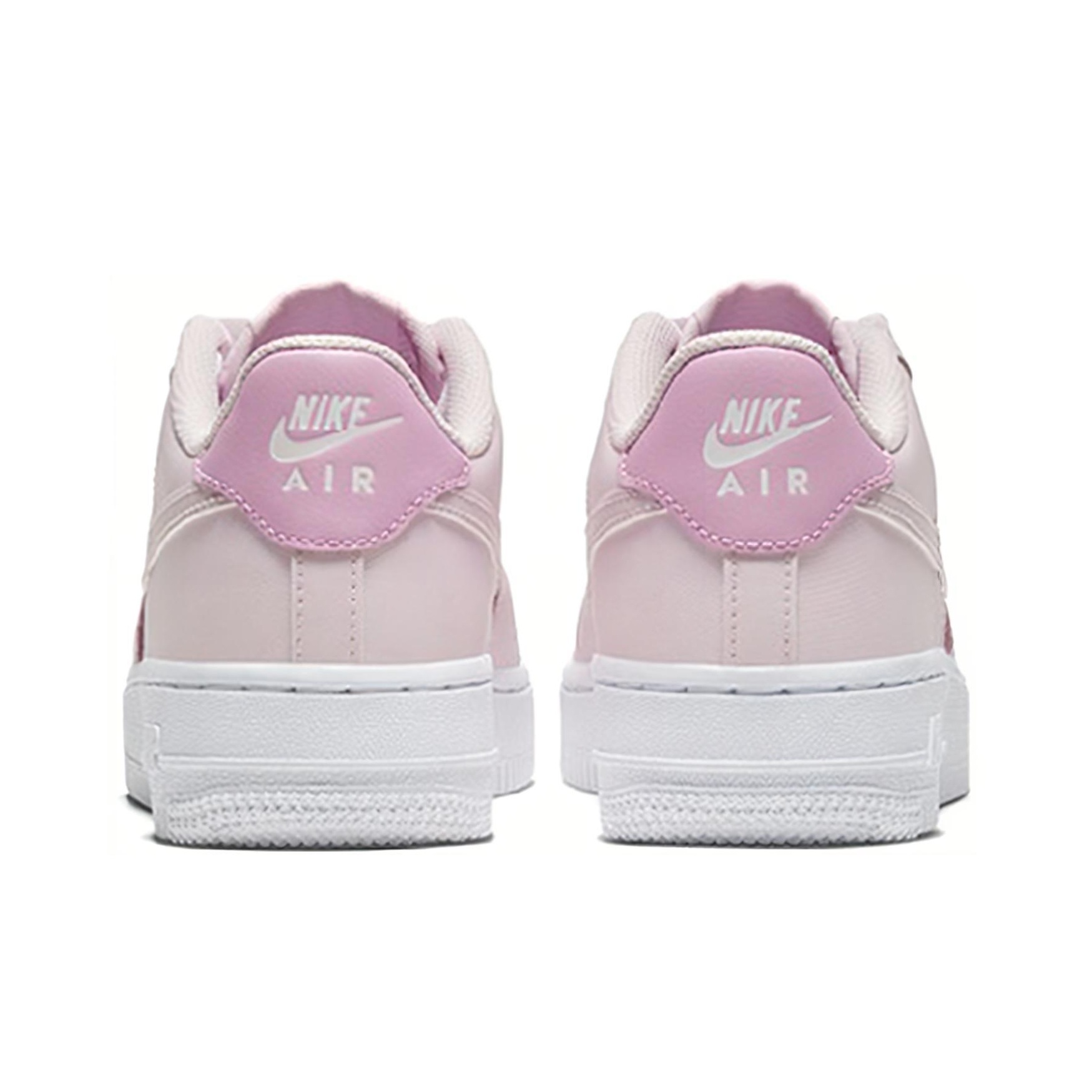 air force 1 trainers pink foam white metallic platinum