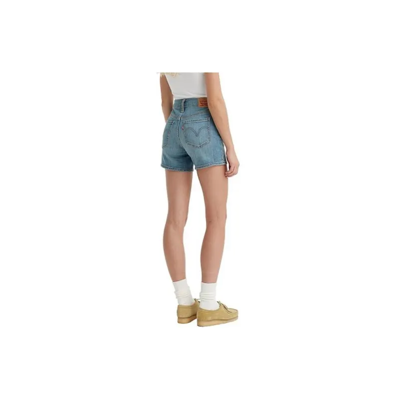 Levis Denim Shorts Women's Light Blue-2