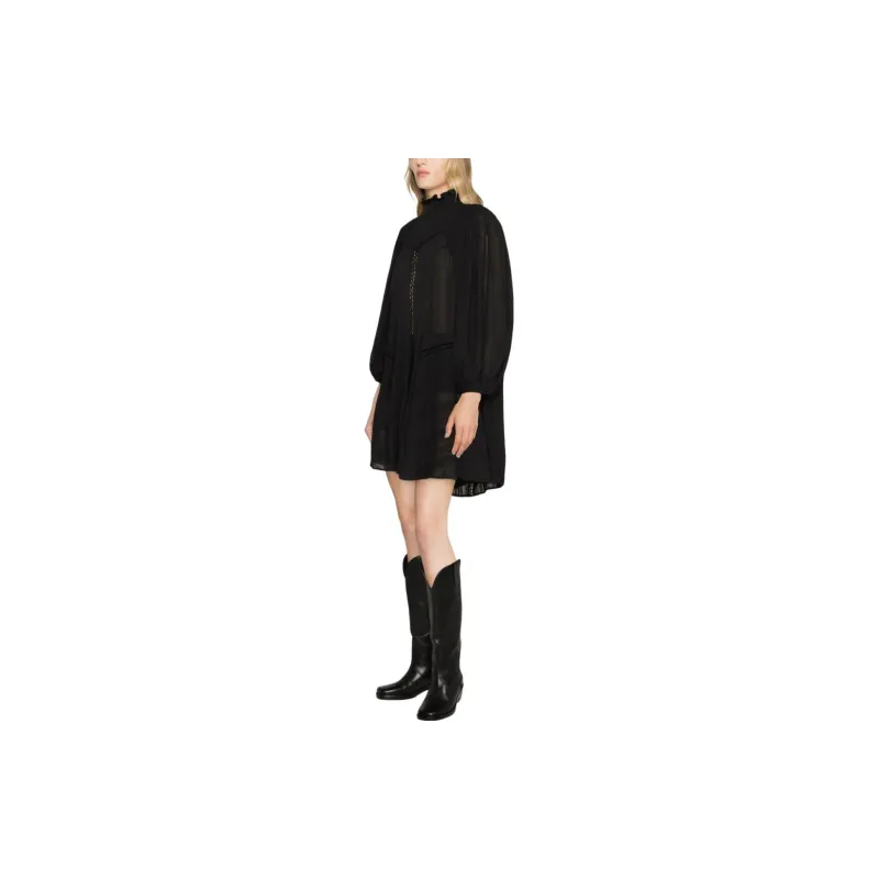 ISABEL MARANT ETOILE Long-Sleeved Dresses Women's Black-3