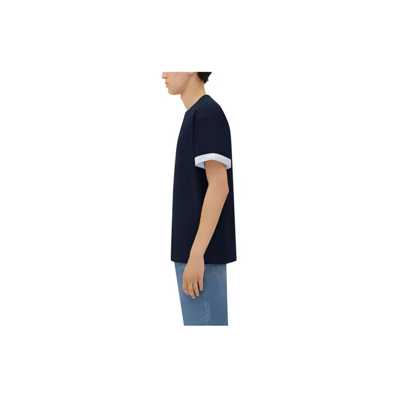 Bottega Veneta Double Layer Striped Crewneck T Shirt-2
