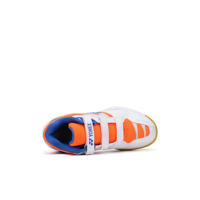 YONEX Power Cushion Badminton Shoes White Orange Kids'-2