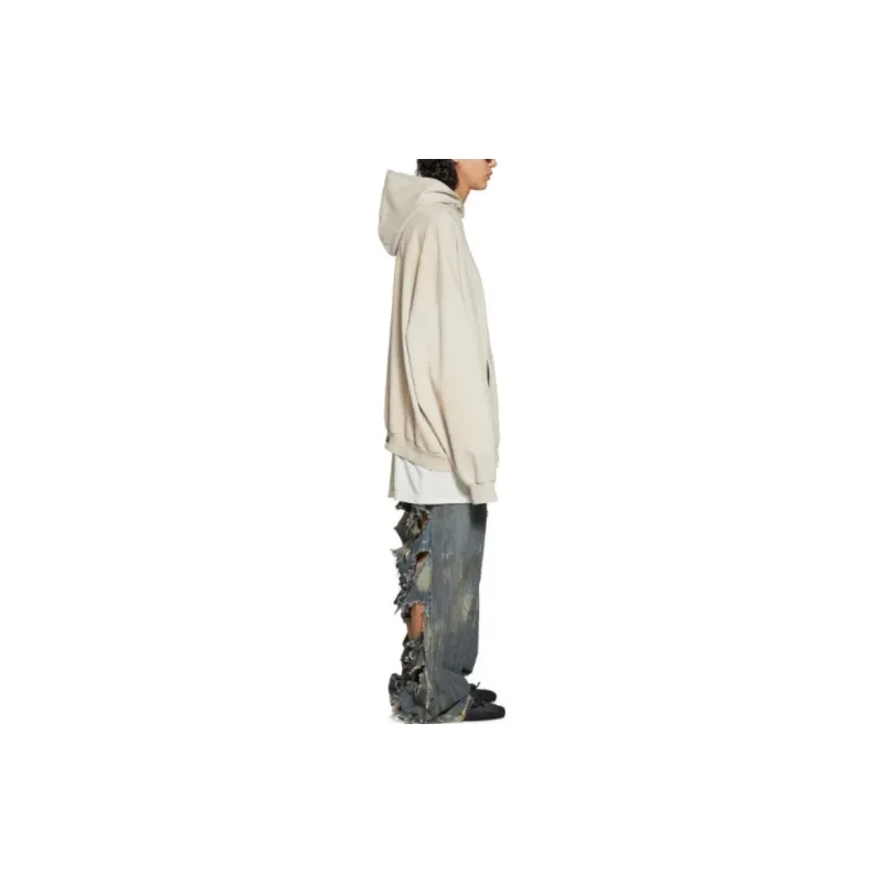 Balenciaga SS23 Sweatshirt Loose Fit Women's Khaki-3