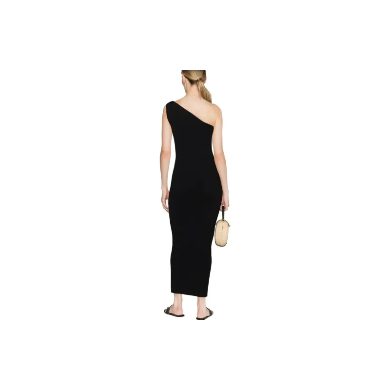 TOTEME One shoulder Ribbed knit Dress-2