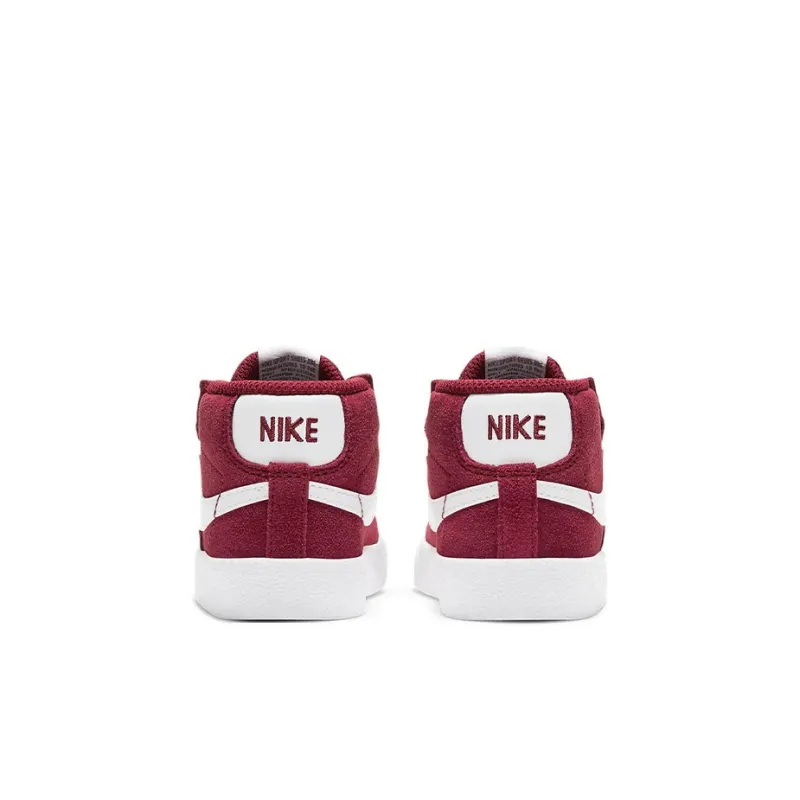 Nike Blazer 77 Suede Mid Top Toddler Shoes Red White Infant And Toddler-4