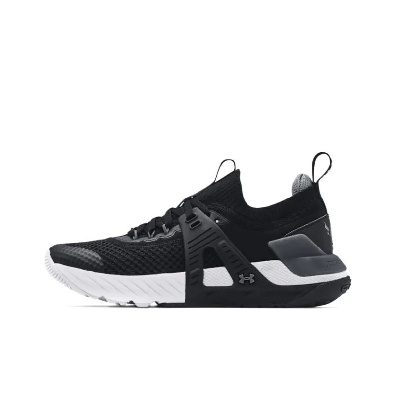 Under Armour Project Rock Durable Breathable Kids' Training Shoes Black Teenagers-0