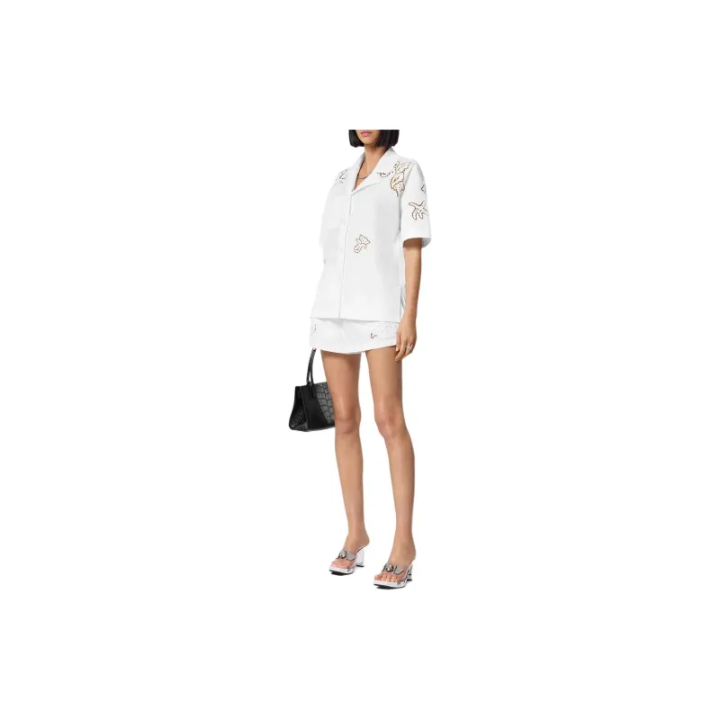 VERSACE Sangallo Embroidered Short Sleeved Shirt-3