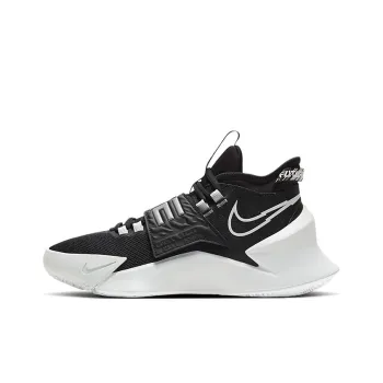 Nike Future Court 3 Mid Top Children's Basketball Shoes Black White Teenagers