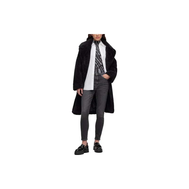 HUGO BOSS Slim Fit Jeans In Black Stretch Denim Jeans Women's Black-1