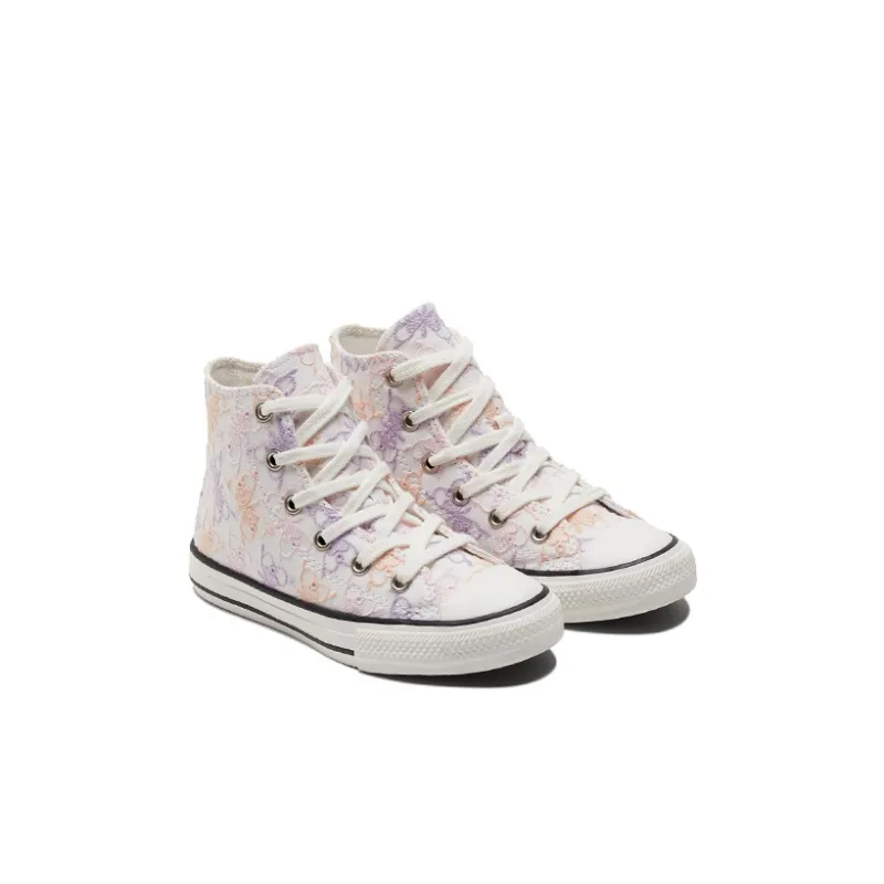 Converse Chuck Taylor All Star Anti Slip Wear Resistant High Top Canvas Shoes Pink Purple Children Aged 3 7 Years Old-2