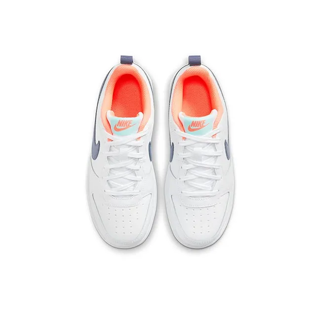 Nike Court Borough Low 2 White Navy GS-10
