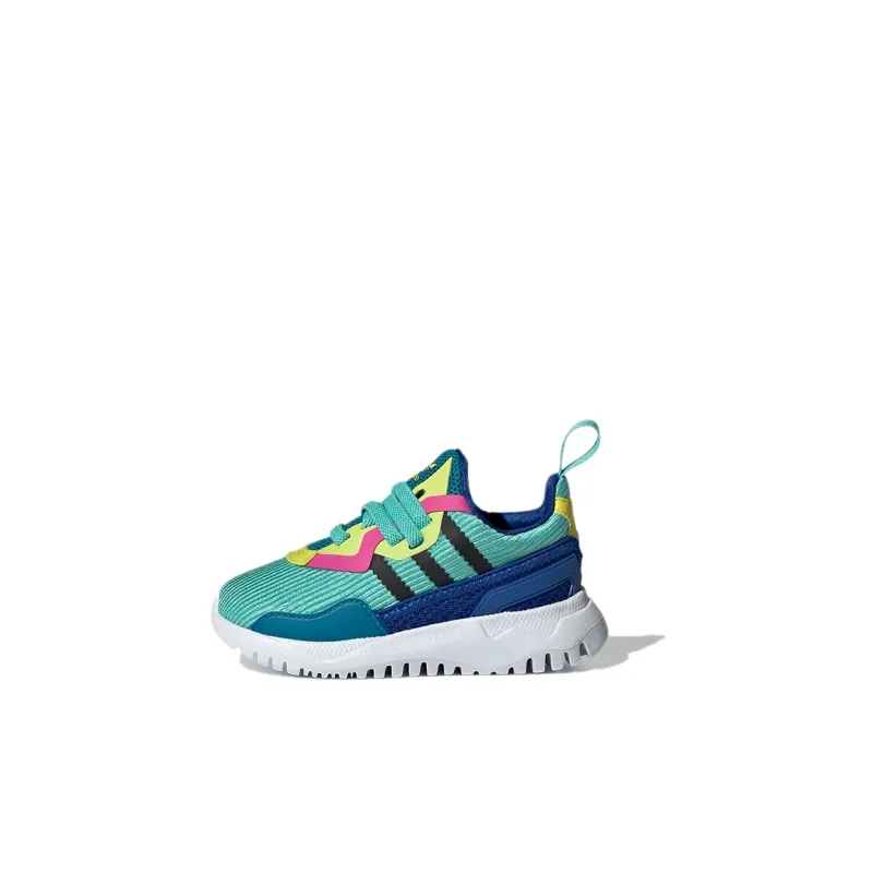 Adidas Originals Flex Collection El I Low-Top Casual Shoes Blue Green Infant And Toddler-0