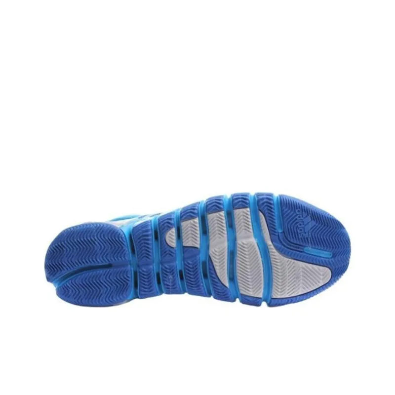 Adidas Adipure Wear Resistant Mid Top Basketball Shoes Men's Blue-4