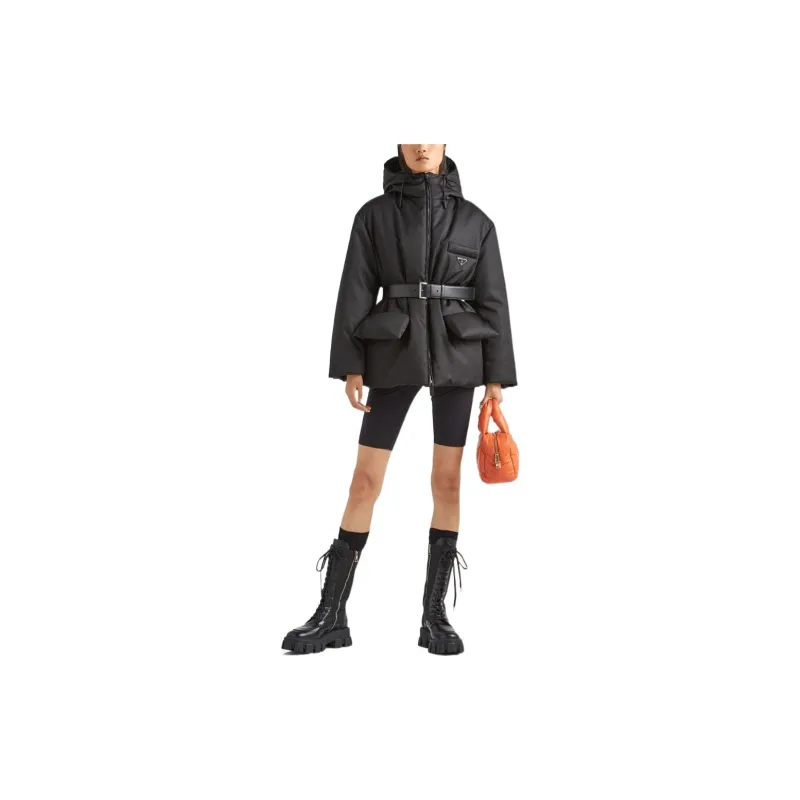 PRADA Re Nylon Hooded Down Jacket-1