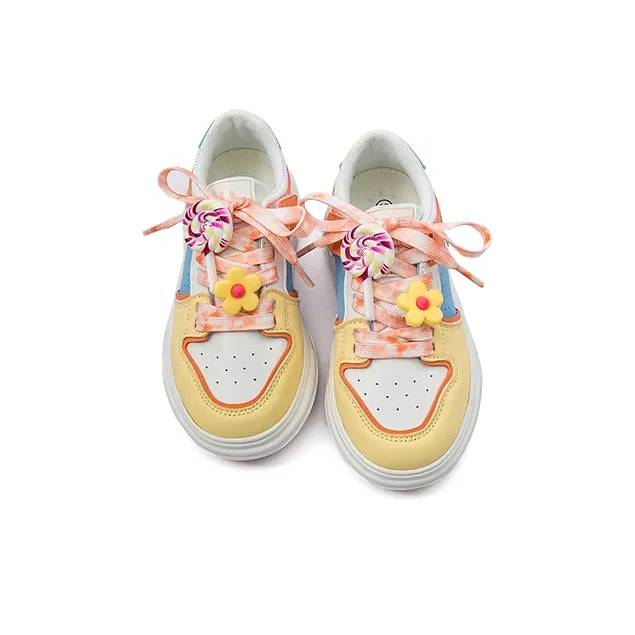 KAPPA KIDS Wear Resistant Slip Resistant Low Top Skateboard Shoes Beige White Moon Kids'-3