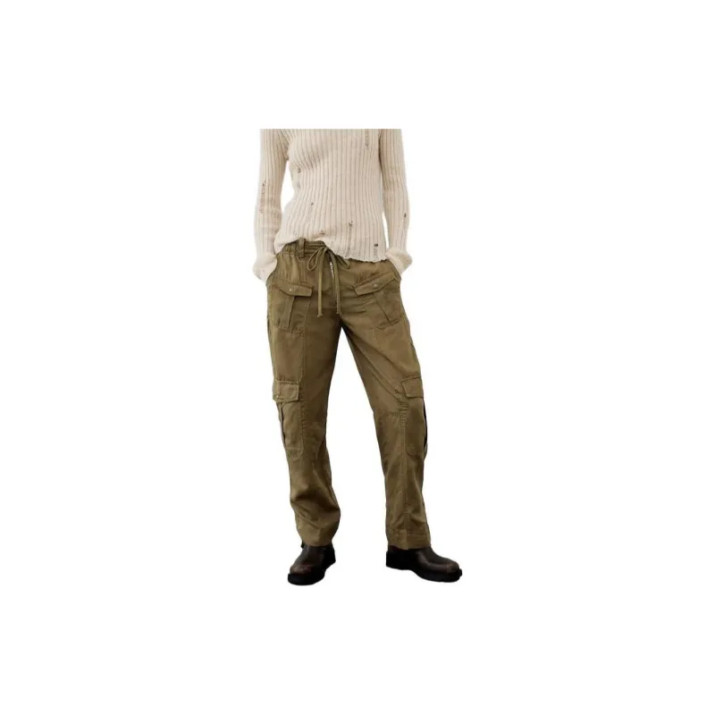 ZARA Cargo Pants Women's Brown-2