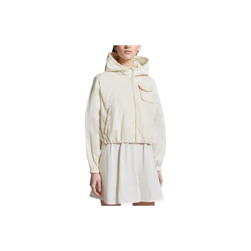 Moncler Crochet trim Hooded Jacket-1