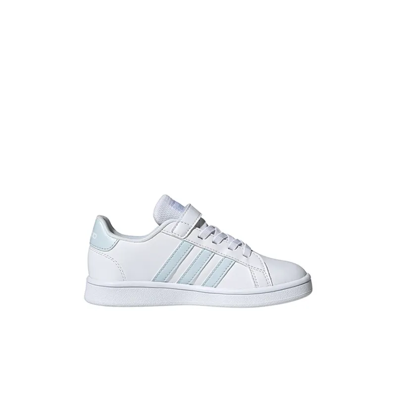 Adidas Neo GRAND COURT Slip Resistant Low Top Kids' Skateboarding Shoes White Kids'-1