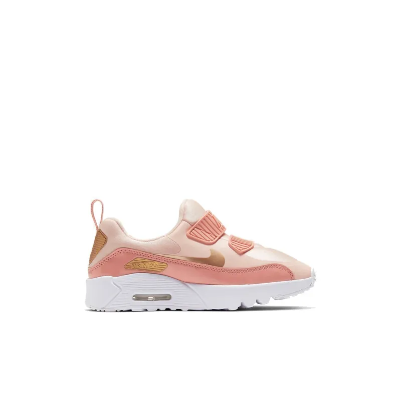 Nike Air Max Tiny 90 Shock Absorbers Low Top Kids Lifestyle Shoes White Pink Children Aged 3 7 Years Old-1
