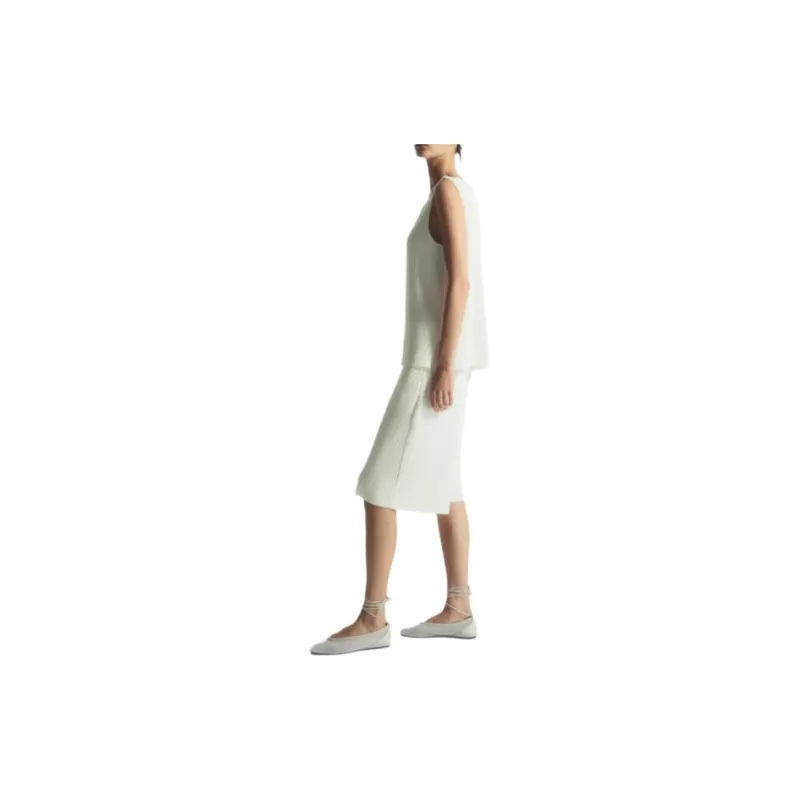 COS Casual Shorts Women's White-3