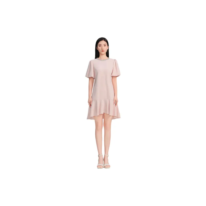 Blood Glitter Short-Sleeved Dresses Women's-1