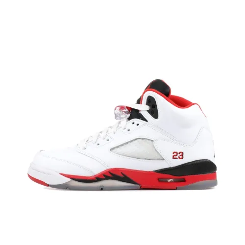 Air Jordan 5 Retro Fire Red Black Tongue 2013 GS