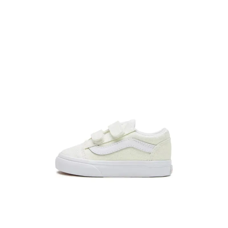 Vans Old Skool Anti-Slip And Wear-Resistant Breathable Low-Top Toddler Shoes Green White Infant And Toddler-0
