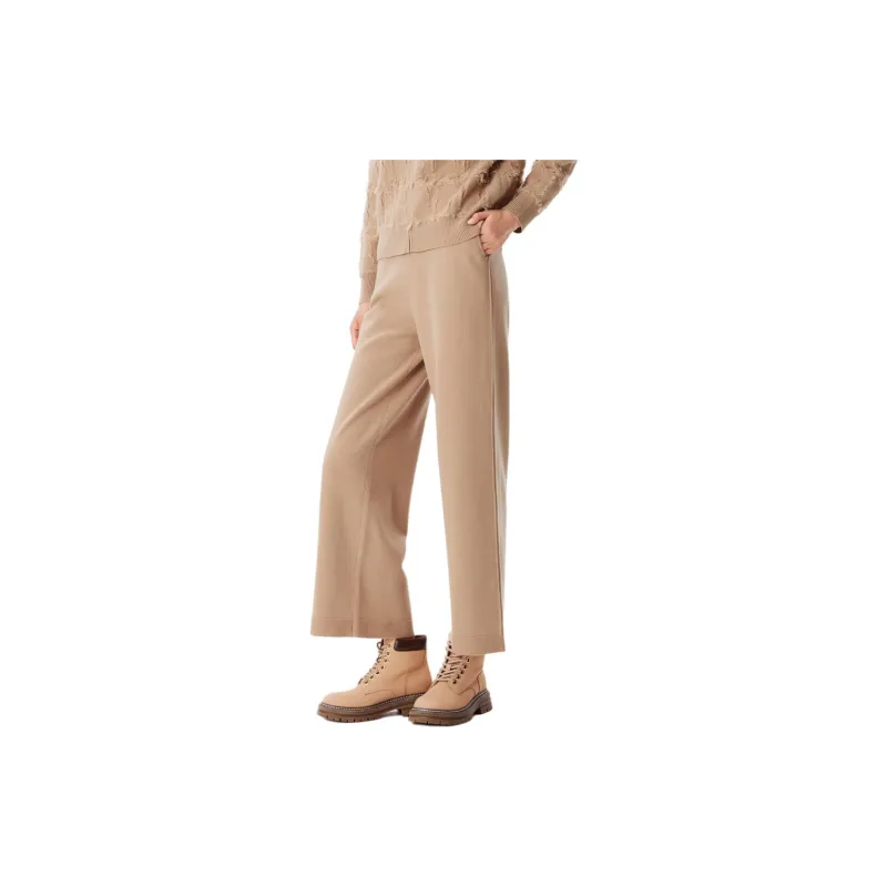 XII BASKET Casual Pants Women's Camel-1