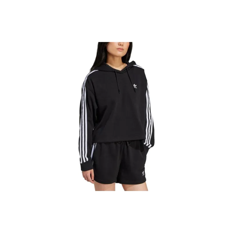 Adidas Originals Adicolor 3 Stripes Short Hoodie-3