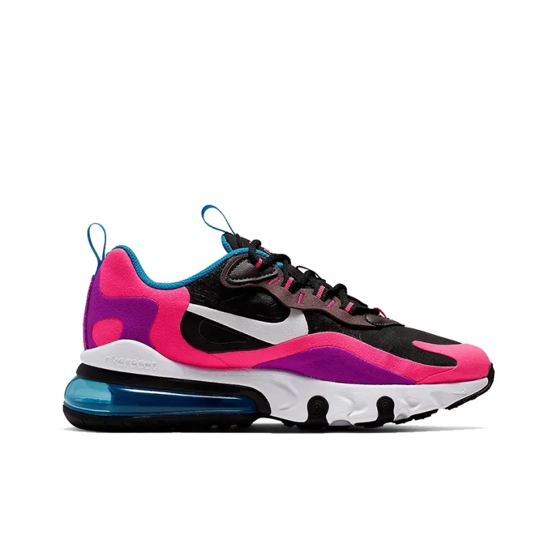 Nike Air Max 270 React Black Hyper Pink Vivid Purple GS-1