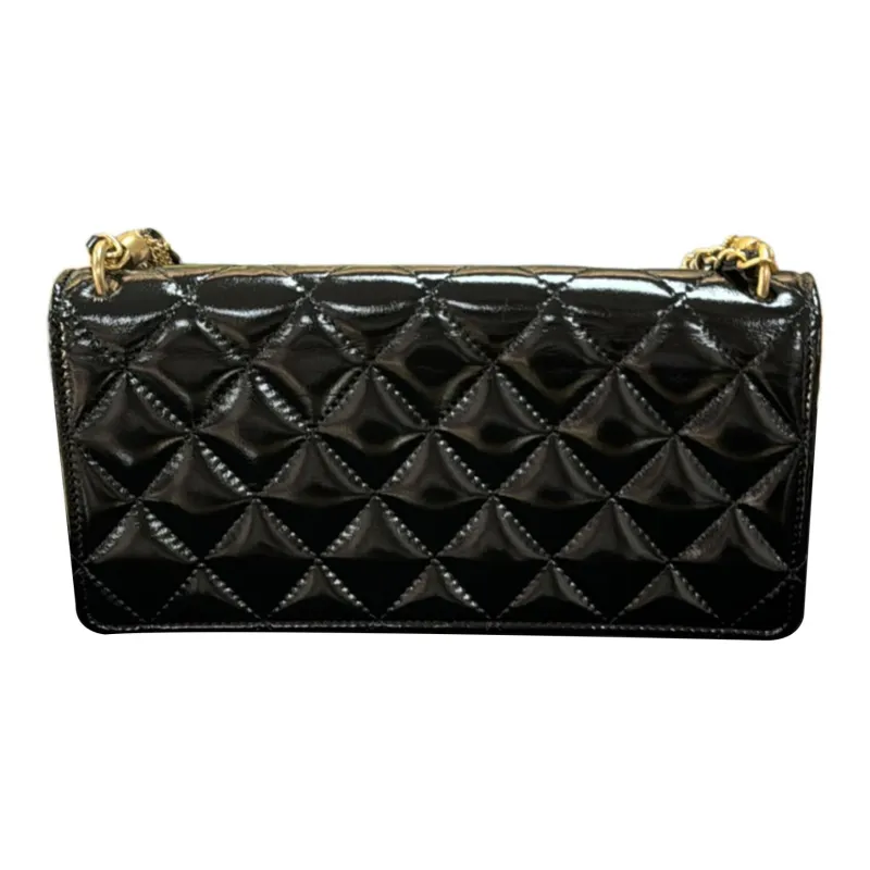 CHANEL WOC Lambskin Crossbody Bag Shoulder Bag Mini Women's Black-1
