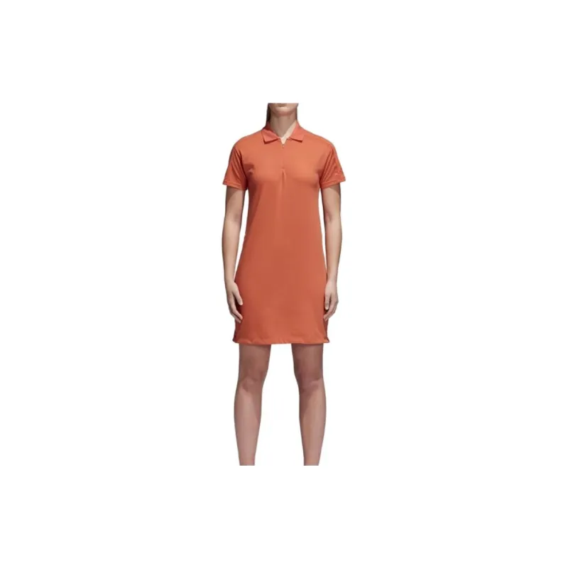 Adidas Short-Sleeved Dresses Women's Orange-2