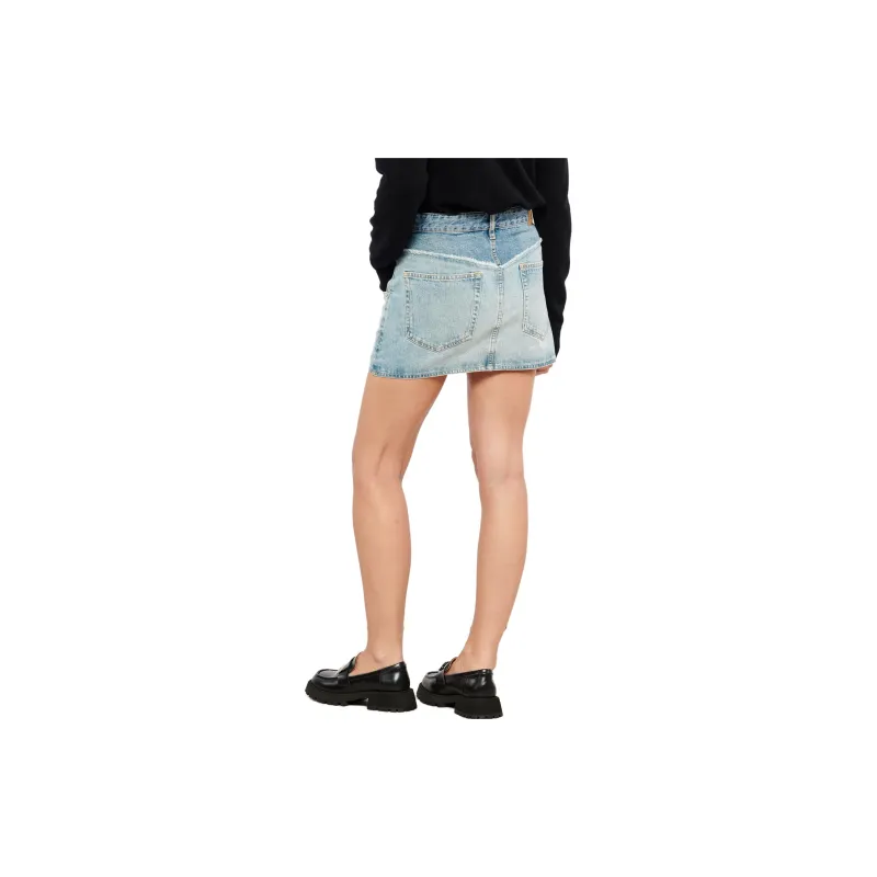 ISABEL MARANT Denim Short Skirts Women's Light Blue-2