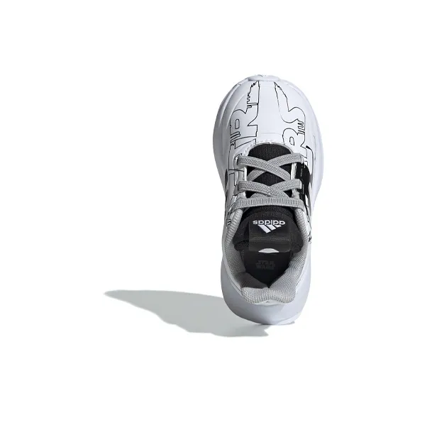 Adidas Rapidarun Starwars El I Slip-Resistant Low-Top Toddler Shoes White Black Infant And Toddler-4