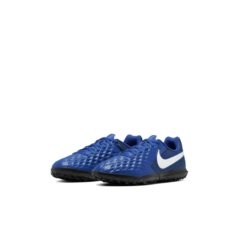 Nike JR LEGEND 8 Club TF Anti Slip Wear Resistant Low Top Kids' Soccer Shoes Blue Kids'-2