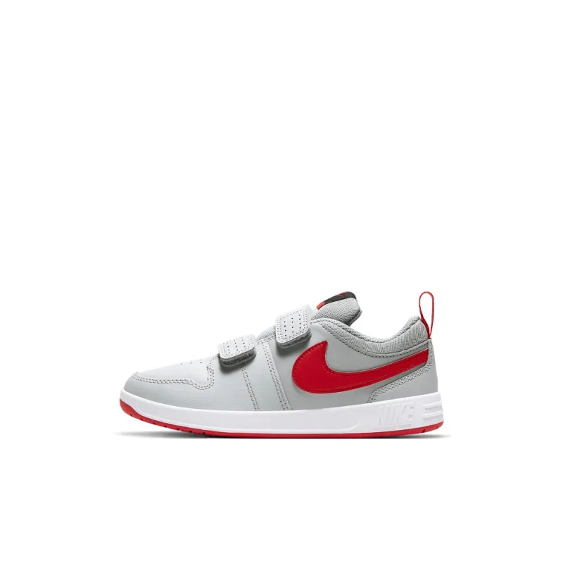 Nike Pico 5 Cushioning Anti-Slip Wear-Resistant Breathability Sports Casual Shoes Gray Red Children Aged 3-7 Years Old-0