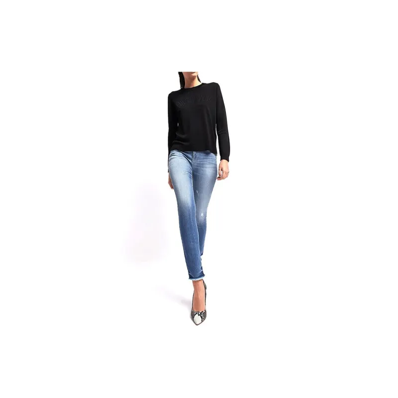 EMPORIO ARMANI Denim Trousers Women's Blue-1