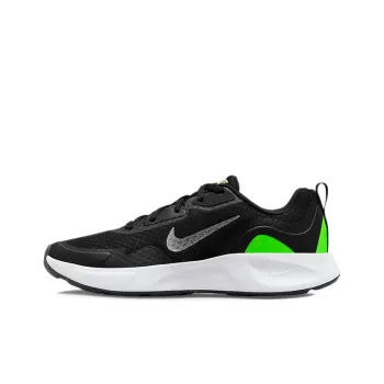 Nike Wearallday Low Top Kids' Running Shoes Black White Green Teenagers