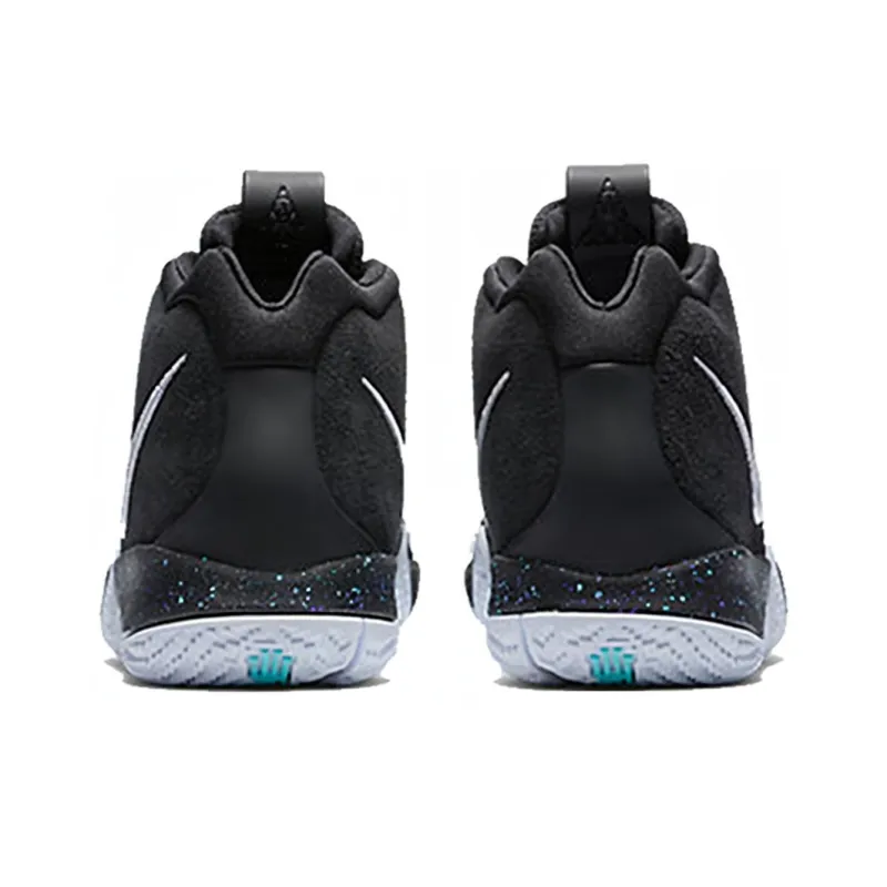 Nike Kyrie 4 Kyrie 4 Mid Top Children's Basketball Shoes Black White Unisex-3