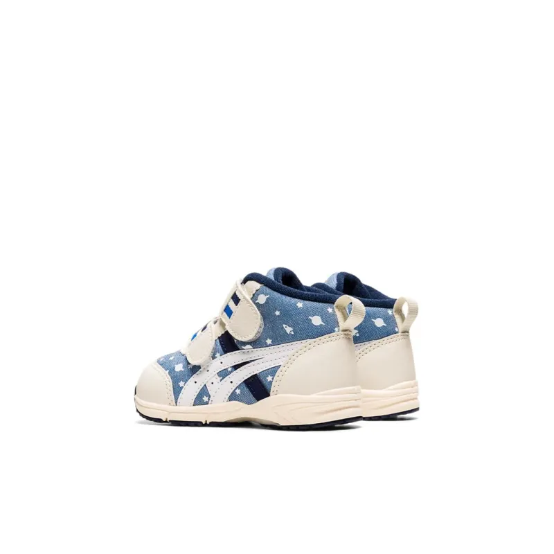 Asics GD Runner Baby CT Mid 4 Anti Slip Wear Resistant Mid Top Toddler Shoes Beige White Blue Infant And Toddler-3