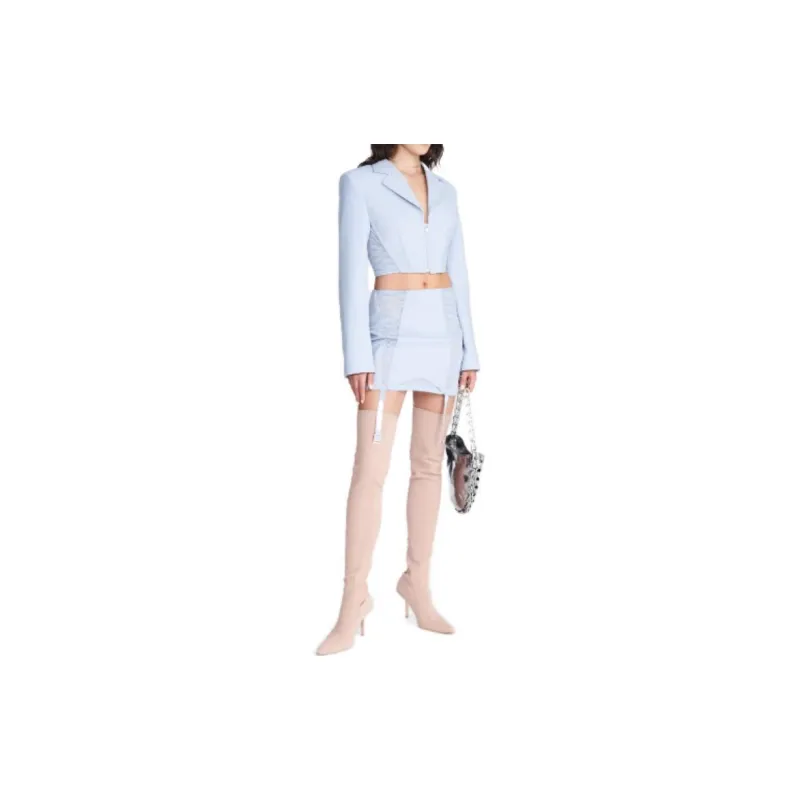 DION LEE Zipped Cropped Blazer-3