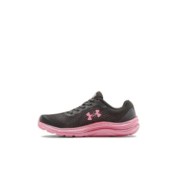Under Armour Liquify Low Top Kids' Running Shoes Gray Pink Children Aged 3 7 Years Old