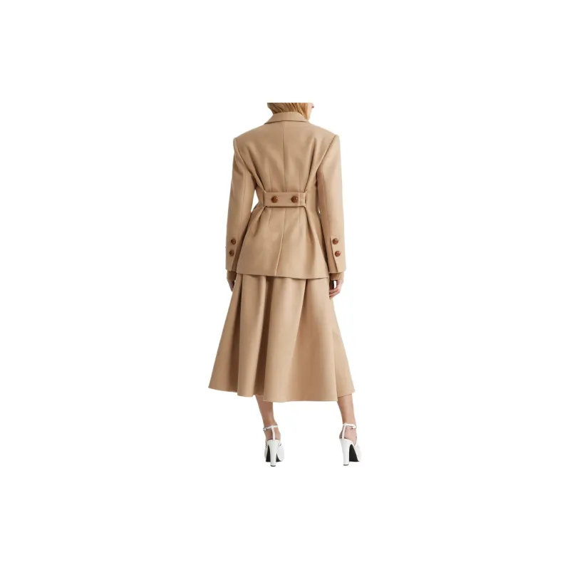Patou Pleated Midi Skirt-2