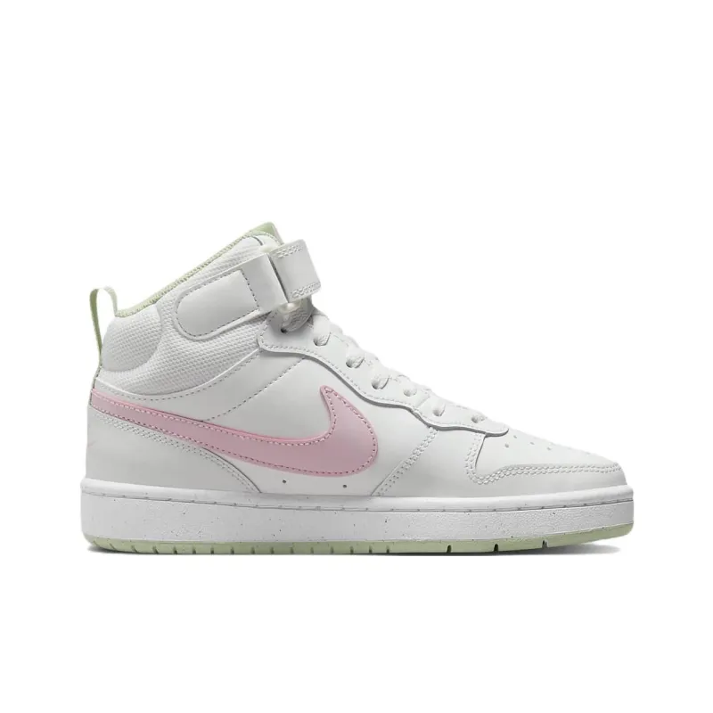 Nike Court Borough Mid 2 GS 'White Pink Foam'-1