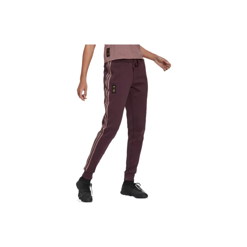 Adidas Knitted Sweatpants Women's Dark Reddish Purple-1