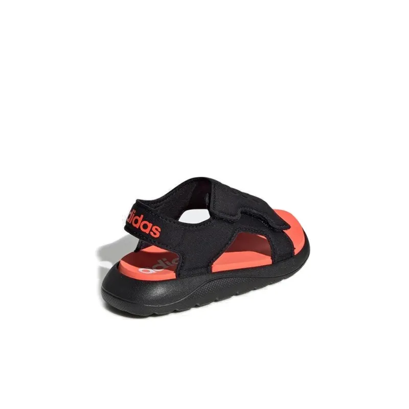 Adidas Comfort Sandal I Toddler Shoes Black Red Infant And Toddler-3