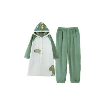 Qiao Ni Tong Pajama Set Men's Grass Green