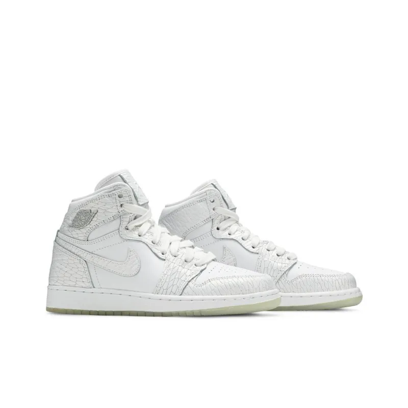 Jordan 1 Retro High Heiress Pure Platinum GS-2